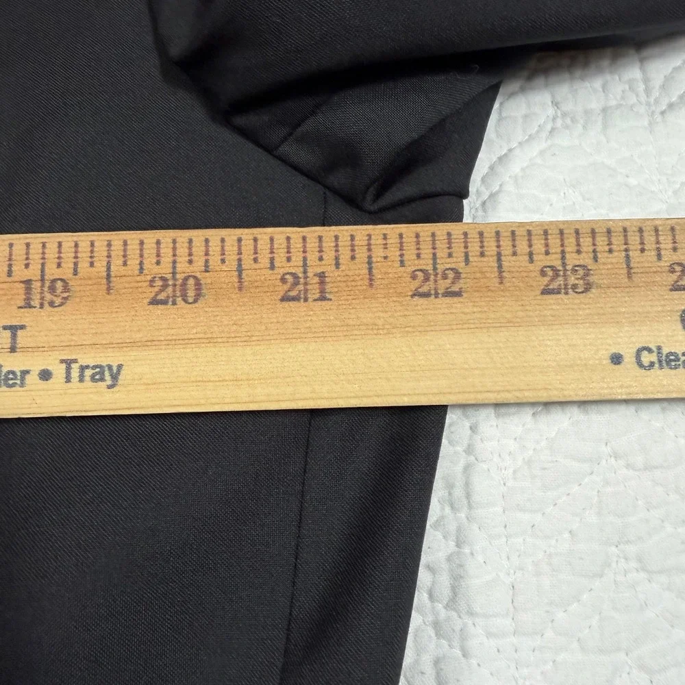 Hugo Boss Blazer Men 44L Black Professional Guabello Super 120s Wool‎ EUC